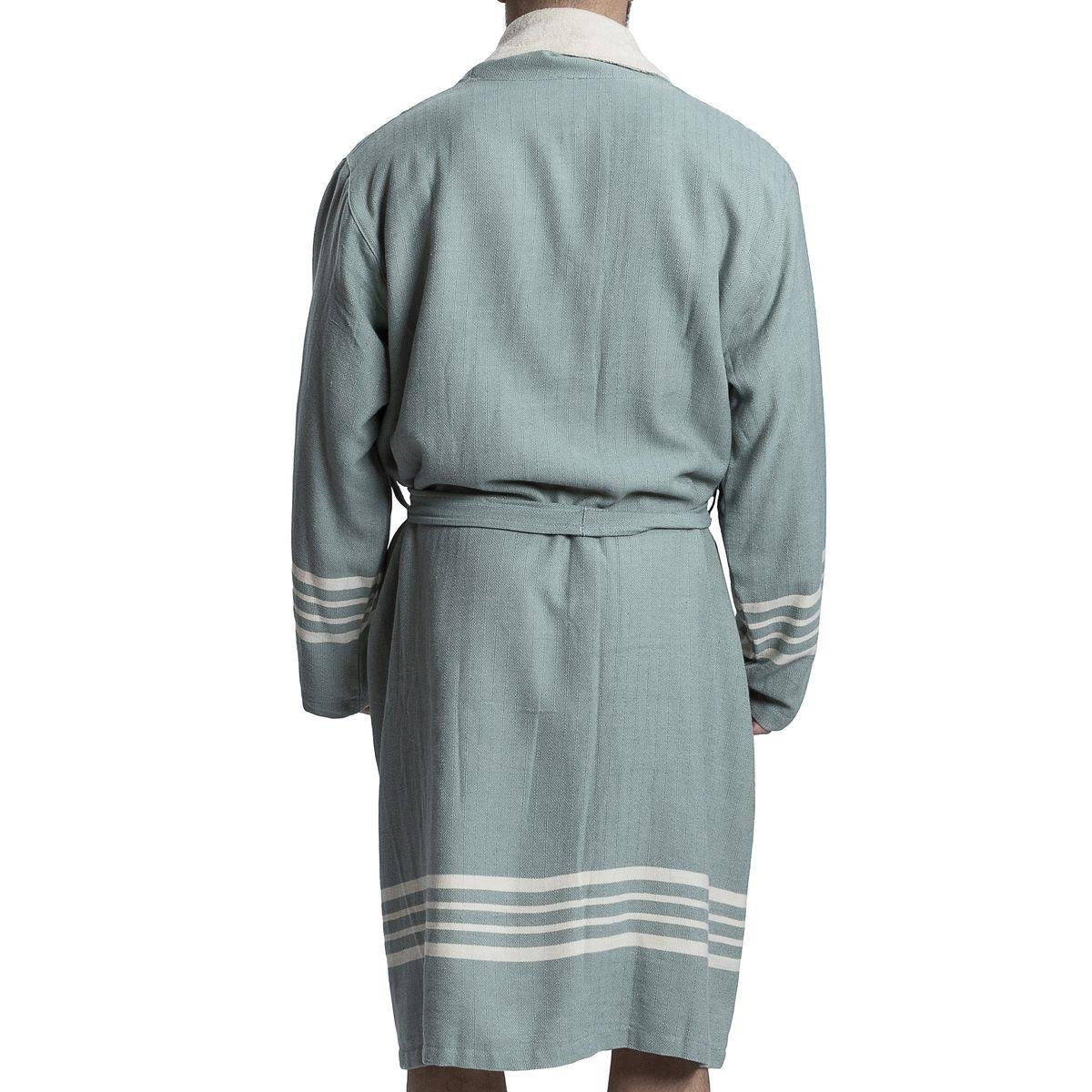 Krem Sultan Bathrobe with Terry Lining Almond Green