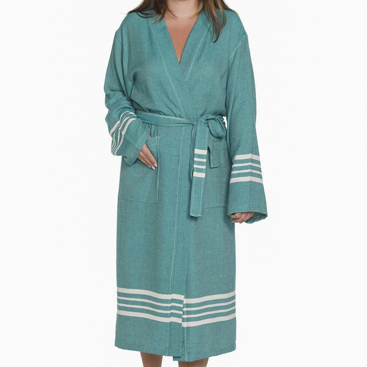 Krem Sultan Bathrobe Kimono Fanfare Green