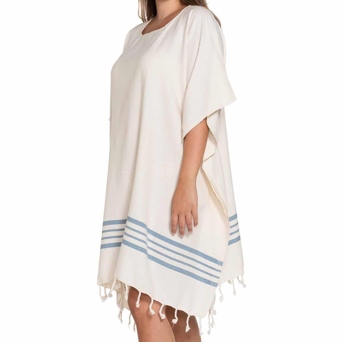 Krem Sultan Tunic Natural - Air Blue