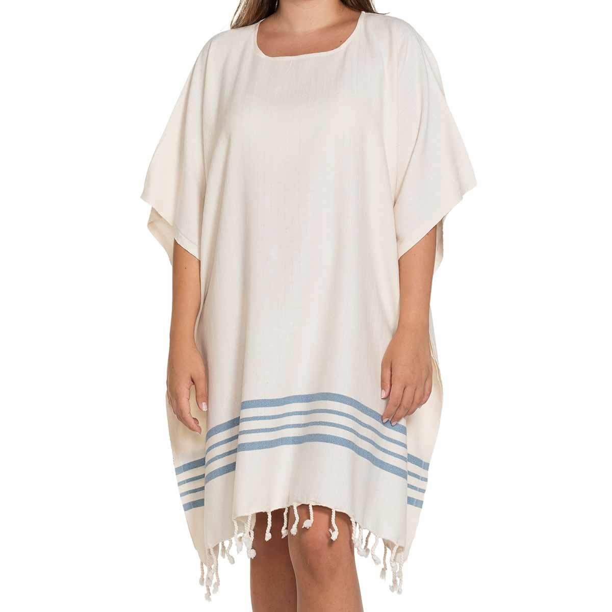 Krem Sultan Tunic Natural - Air Blue