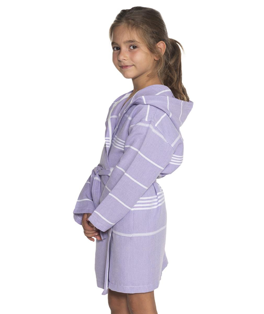 Leyla Kids Bathrobe Dark Lilac