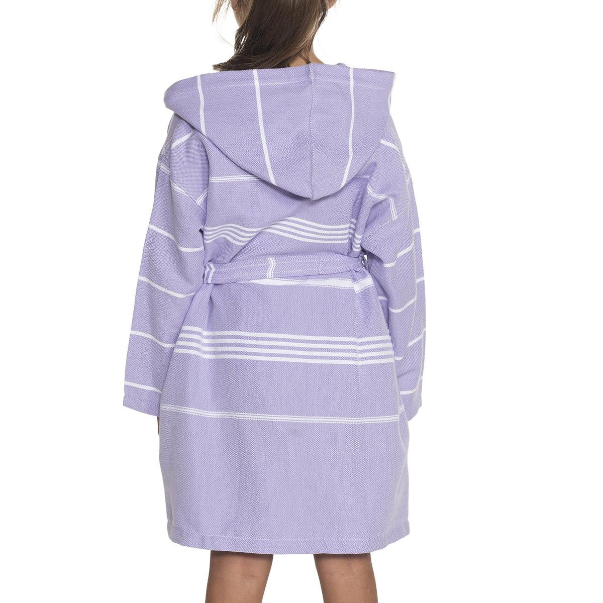 Leyla Kids Bathrobe Dark Lilac