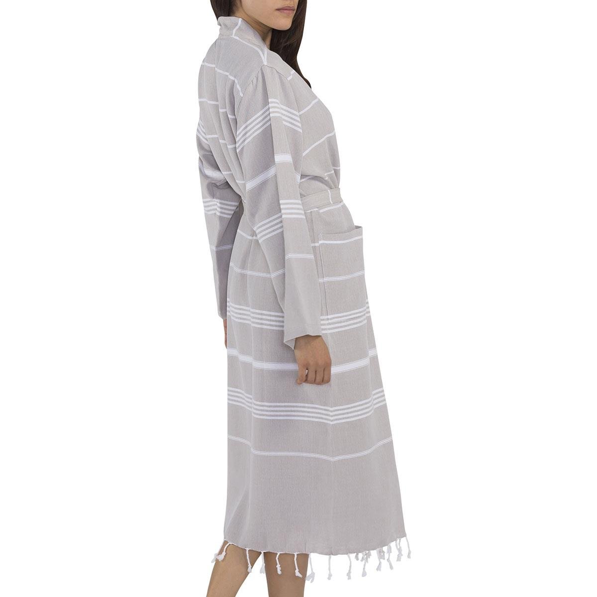 Leyla Bathrobe Kimono Taupe