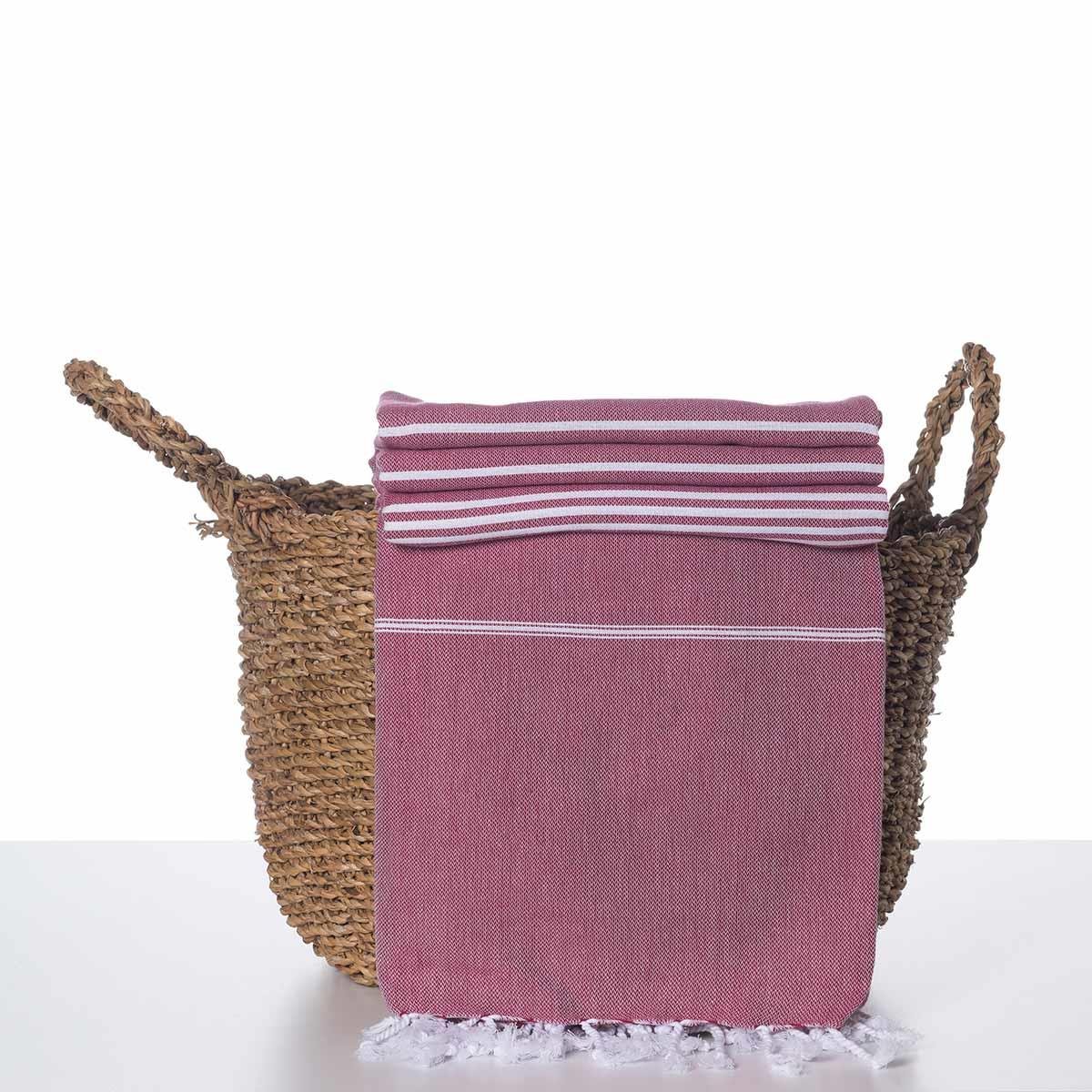 Leyla XL Pike ve Koltuk Şalı Bordo