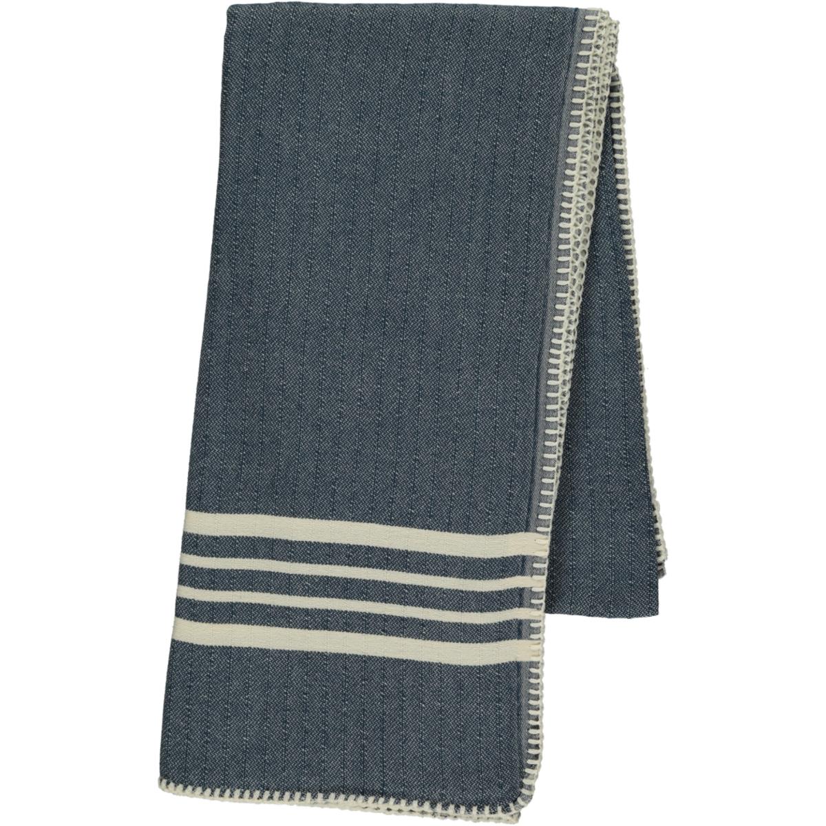 Sultan Stitched Peshtemal Navy