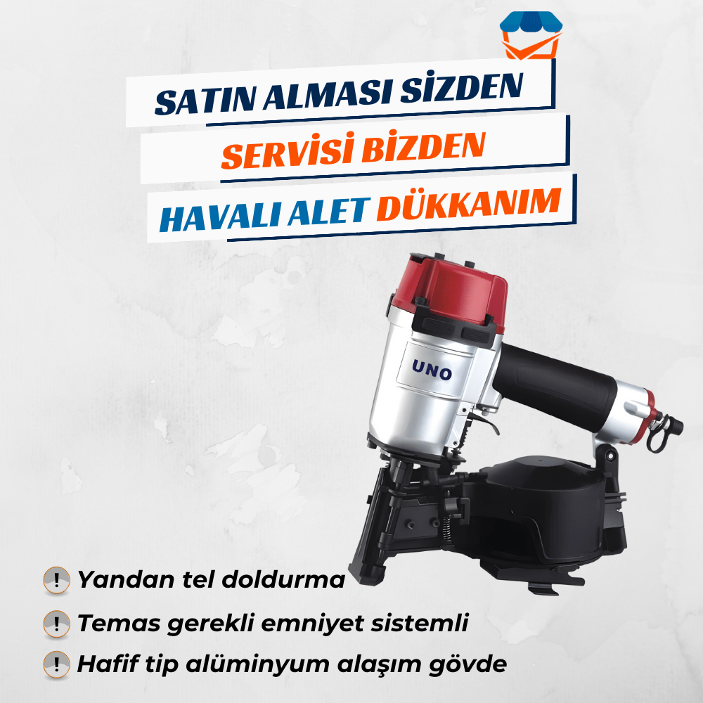 Havalı Zımba ve Çivi Çakma TabancasıUNO UNODCN45 ROLL Çivi Tabancası 22-45 mm