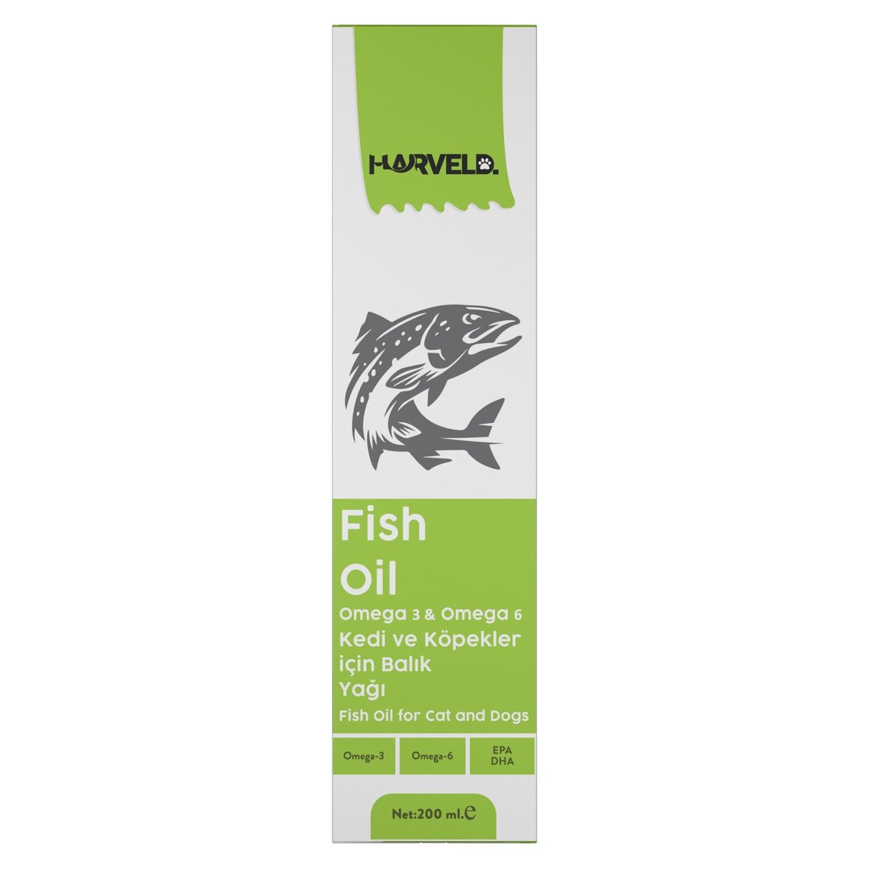 Harveld Fish Oil Kedi Ve Köpekler İçin Omega 3-6 Balık Yağı 200ml