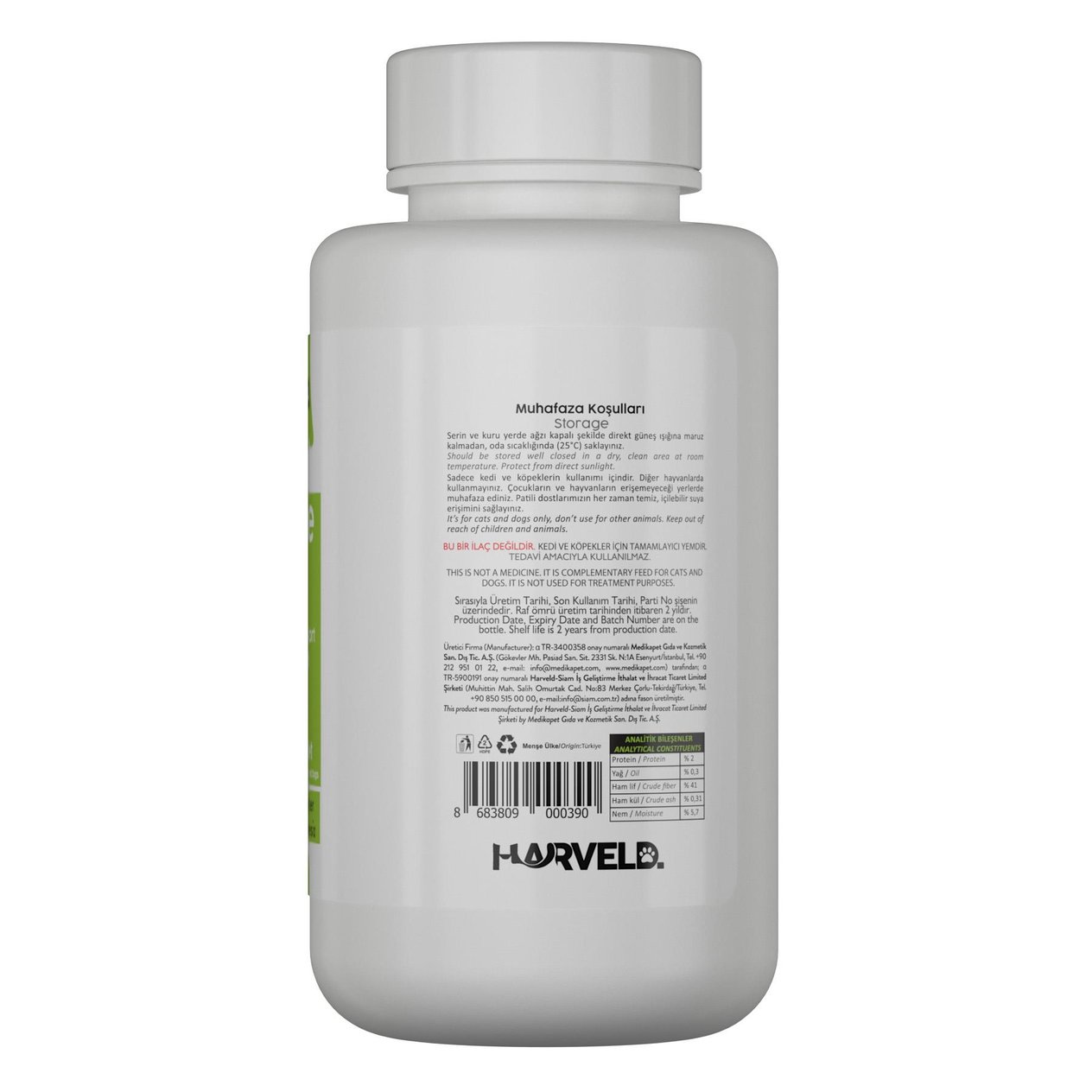 Harveld İmmune+C Kedi Ve Köpekler için Bağışıklık Sistemini Destekleyici Tablet 75