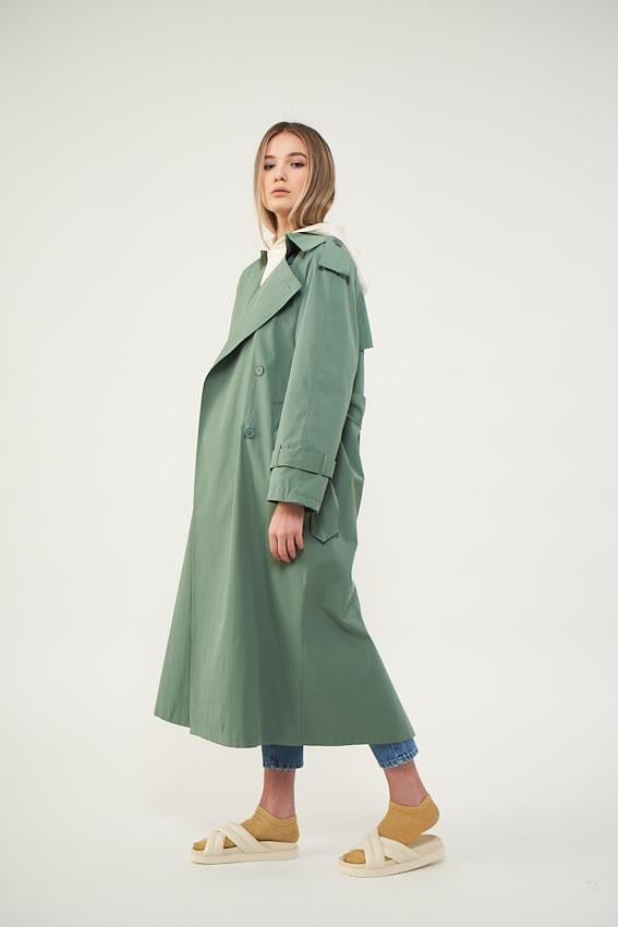 Astarlı Trenchcoat  Yeşil