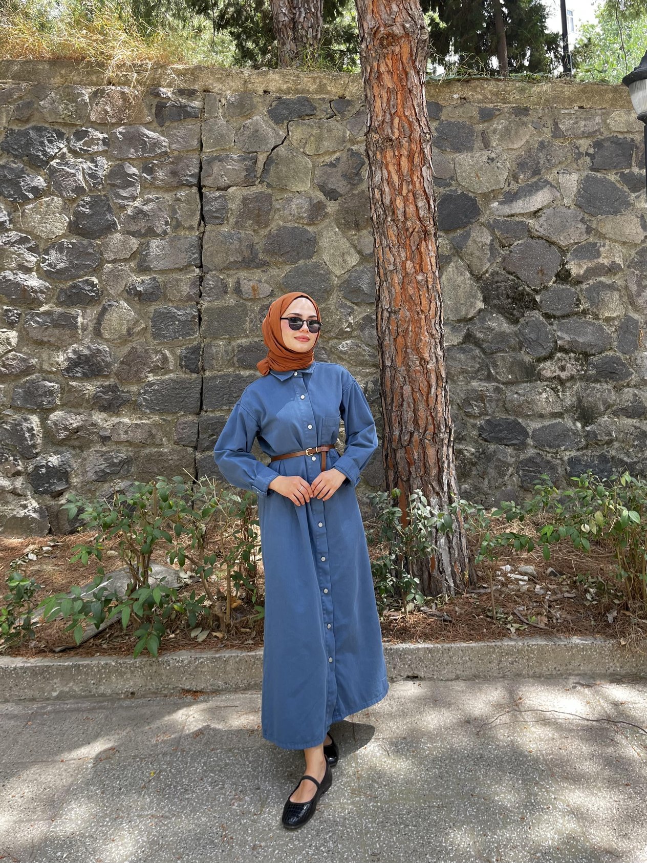 Denim Elbise İndigo