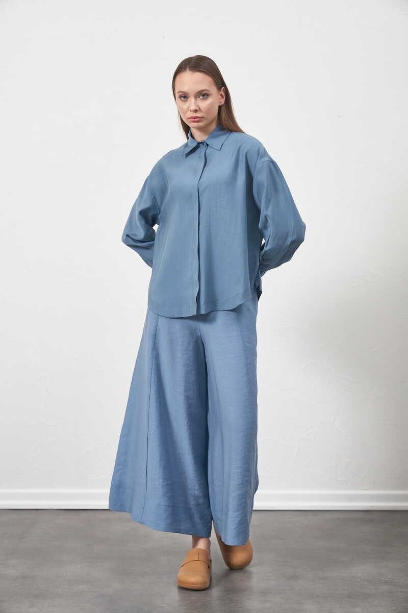 Modal Trousers Skirt indigo