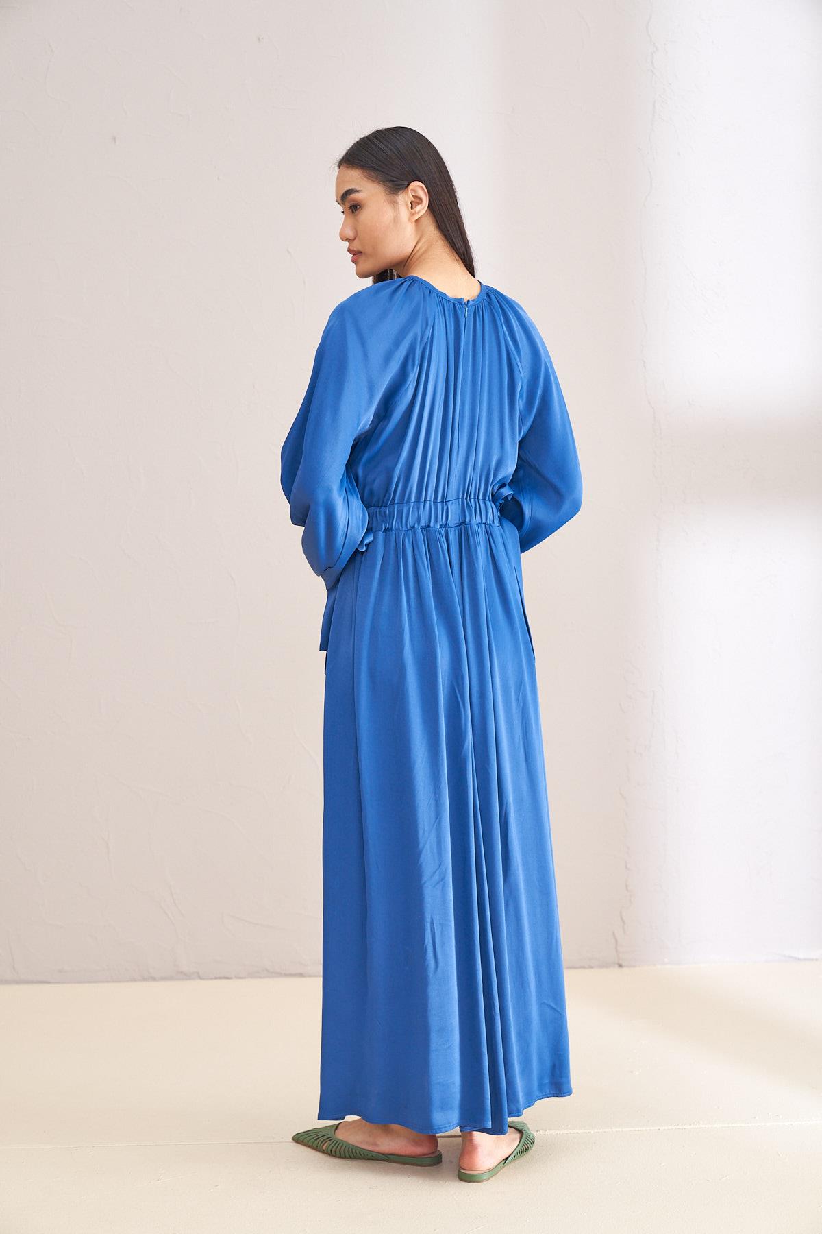 STELLA LACİVERT ELBİSE 2144