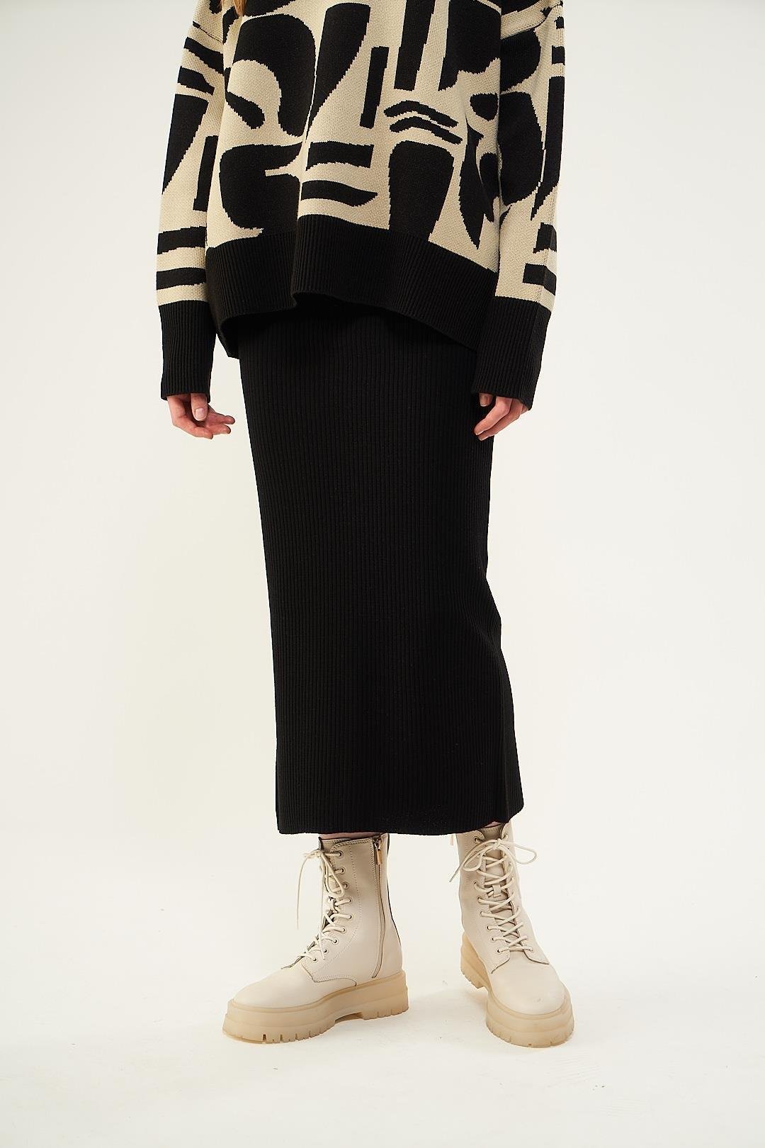 Knitwear Skirt Black