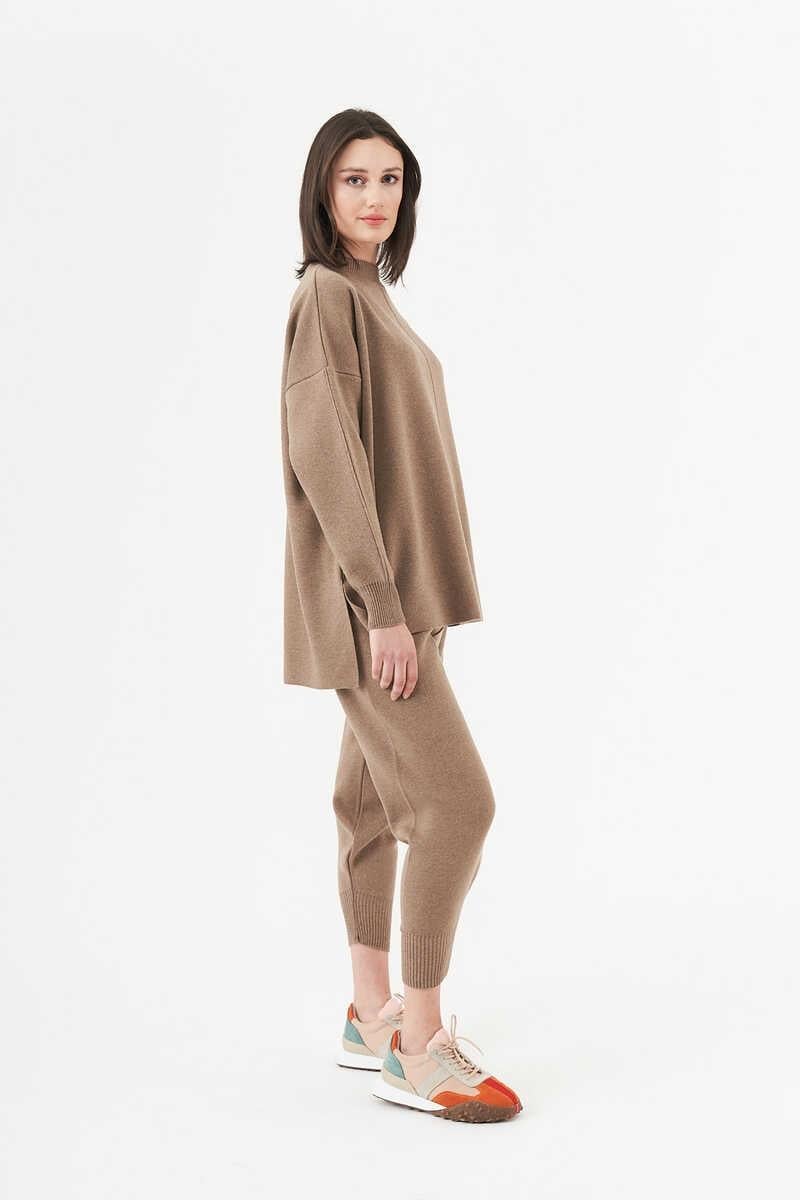 Knitwear Set Melange Brown