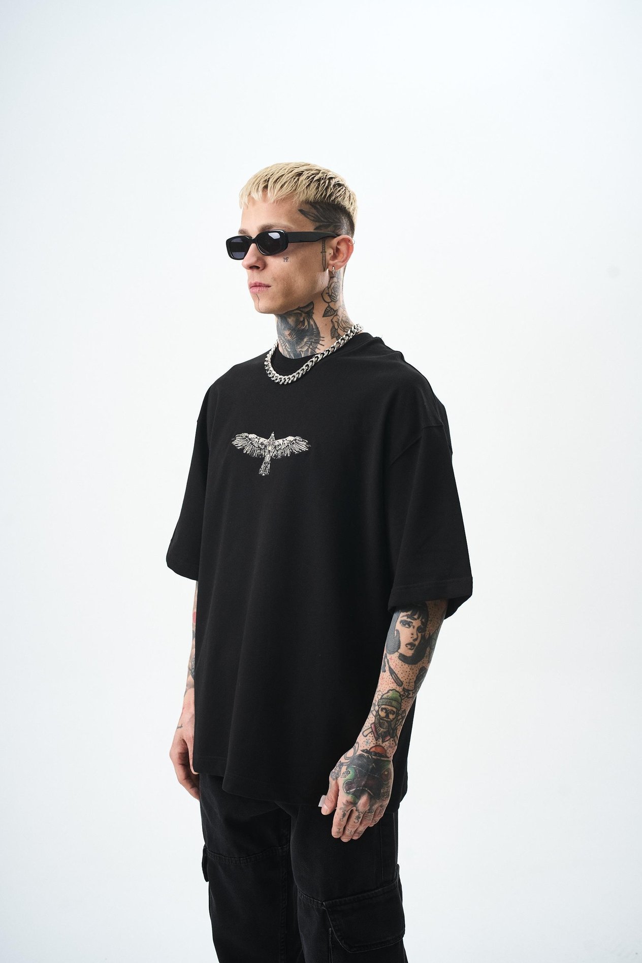 Desert Eagle Oversize T-shirt Siyah