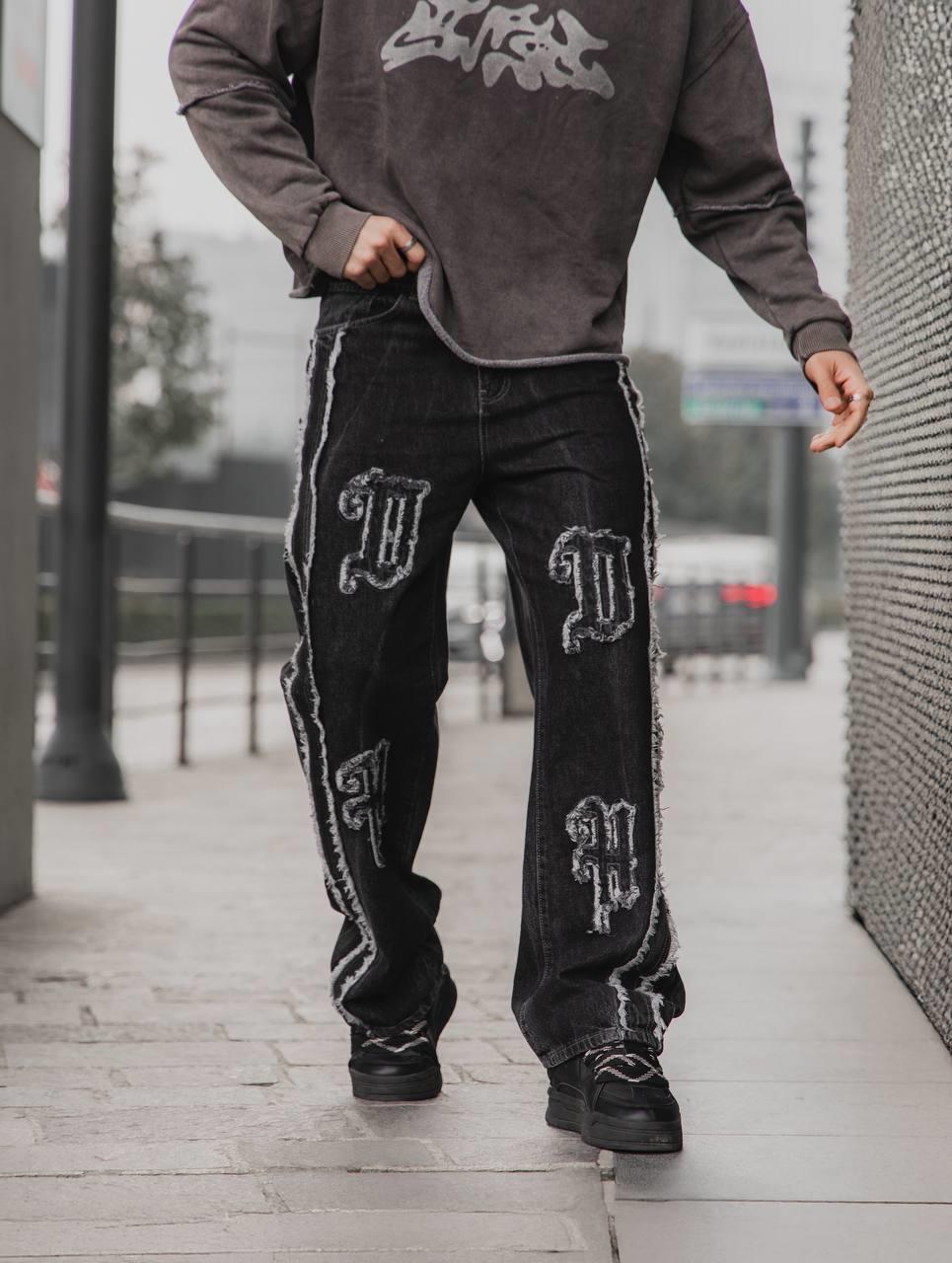 DH Detaylı Washed Baggy Jean Antrasit