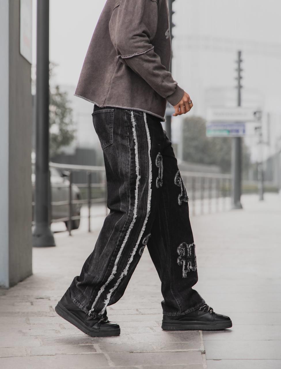 DH Detaylı Washed Baggy Jean Antrasit