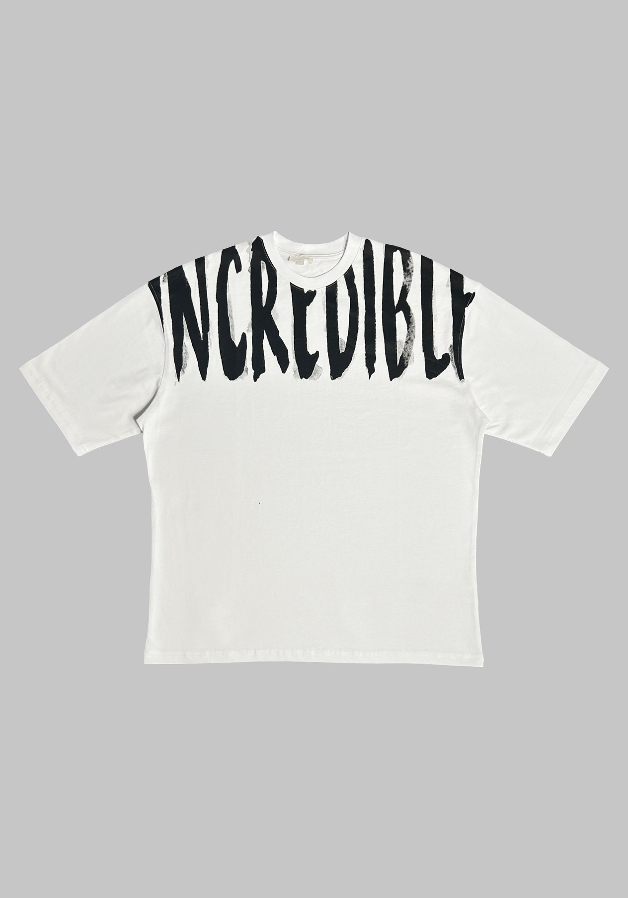 INCREDIBLE OVERSIZE T-SHIRT BEYAZ