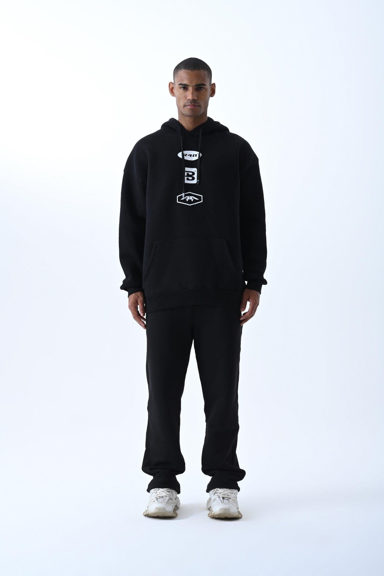 R4N OVERSIZE HOODIE SİYAH