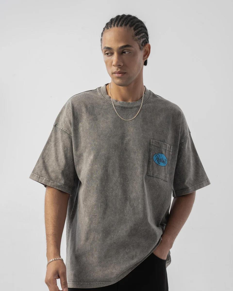 Resilient Washed Oversize T-shirt Antrasit