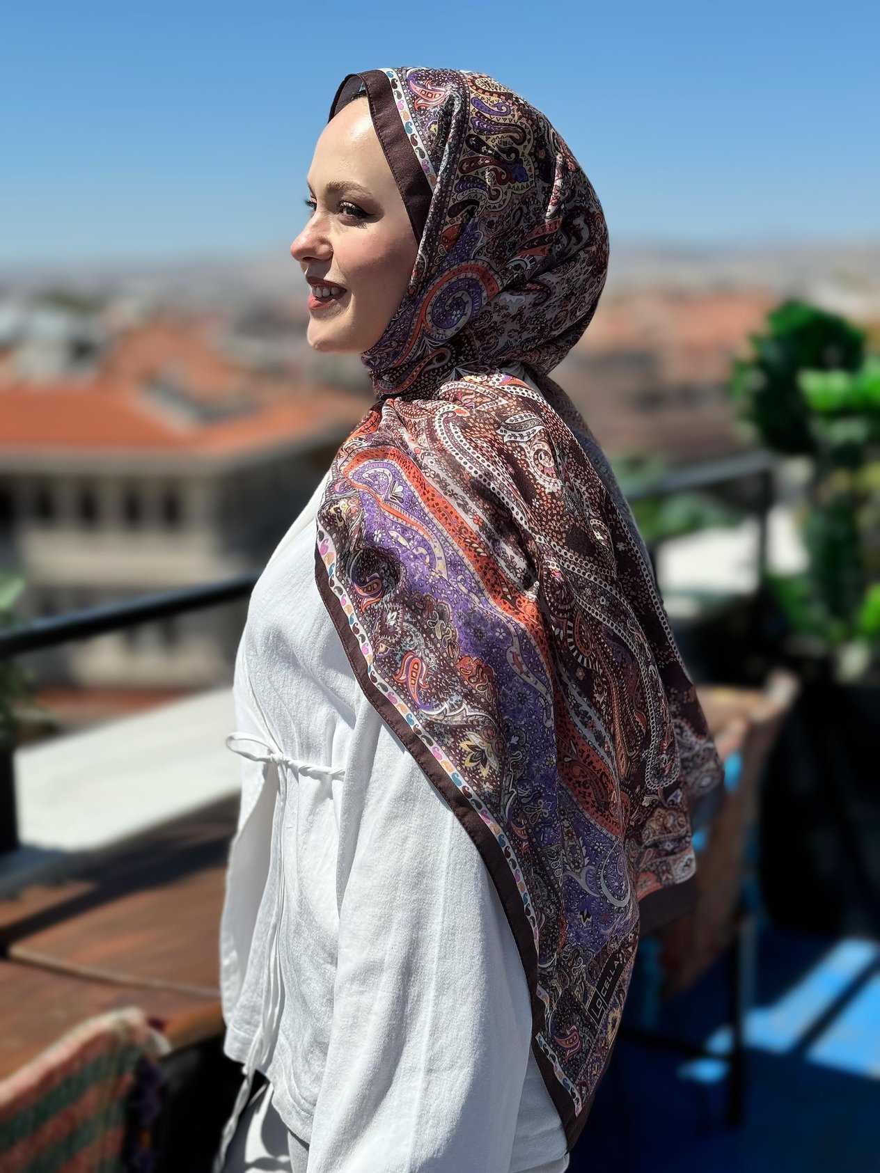 Locella Koza Pamuk Şal-4094