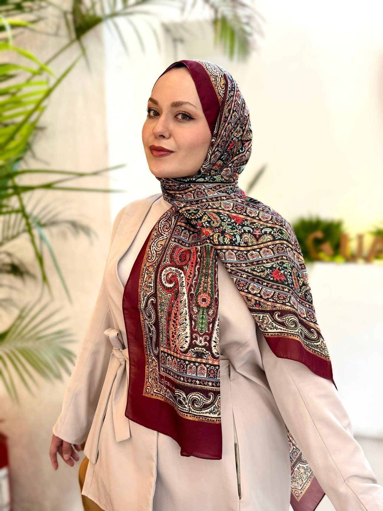 Locella Koza Pamuk Şal-4104