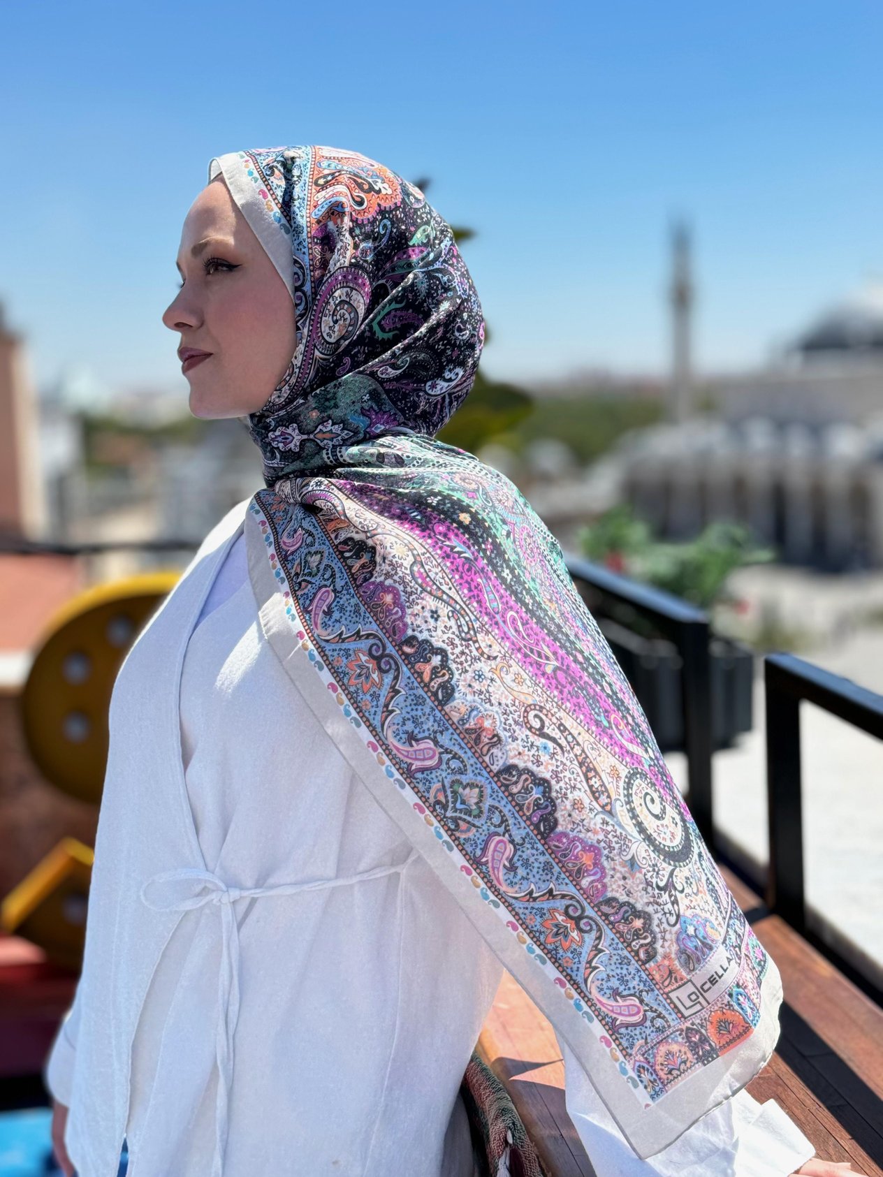 Locella Koza Pamuk Şal-4094