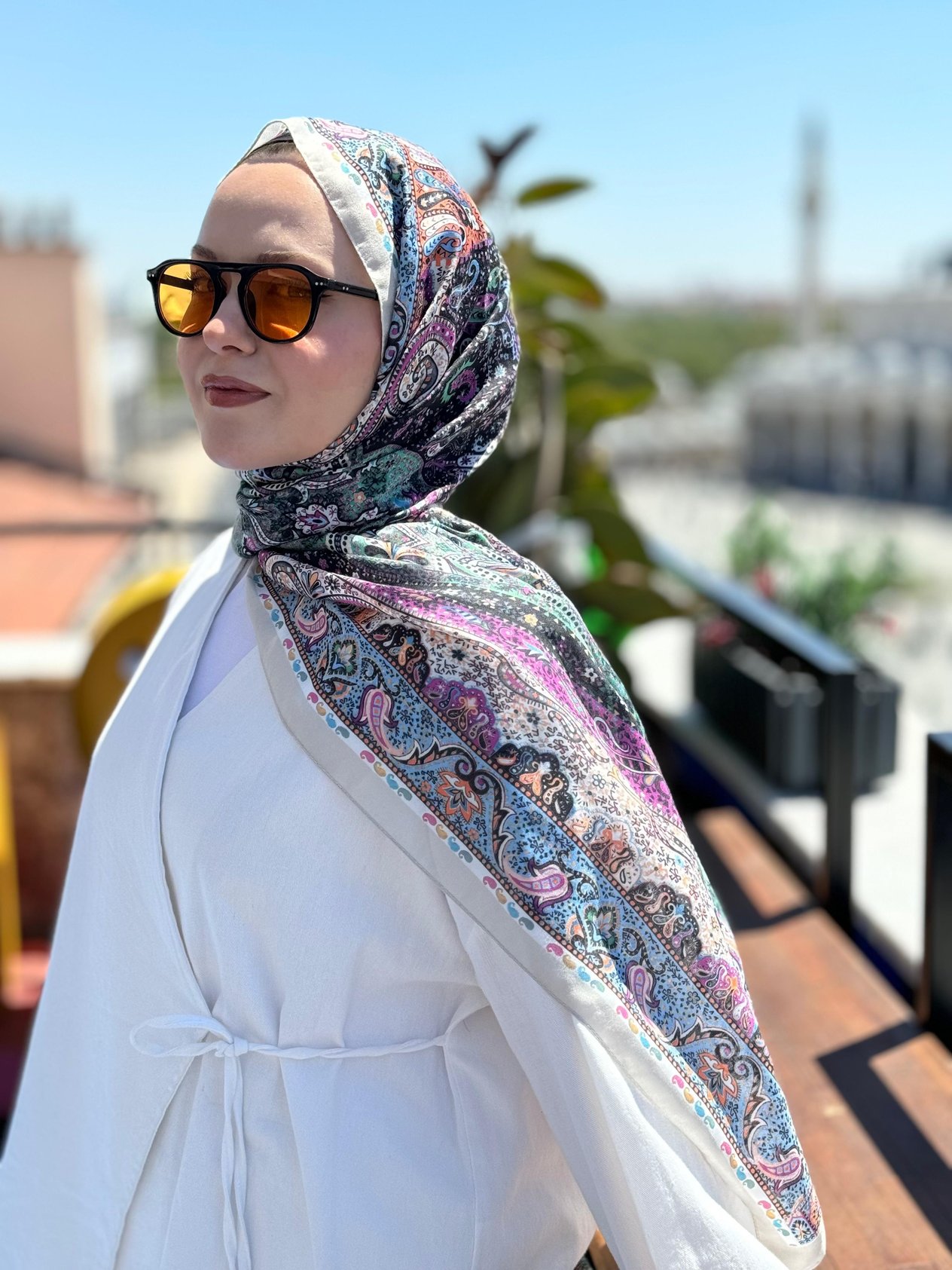 Locella Koza Pamuk Şal-4094