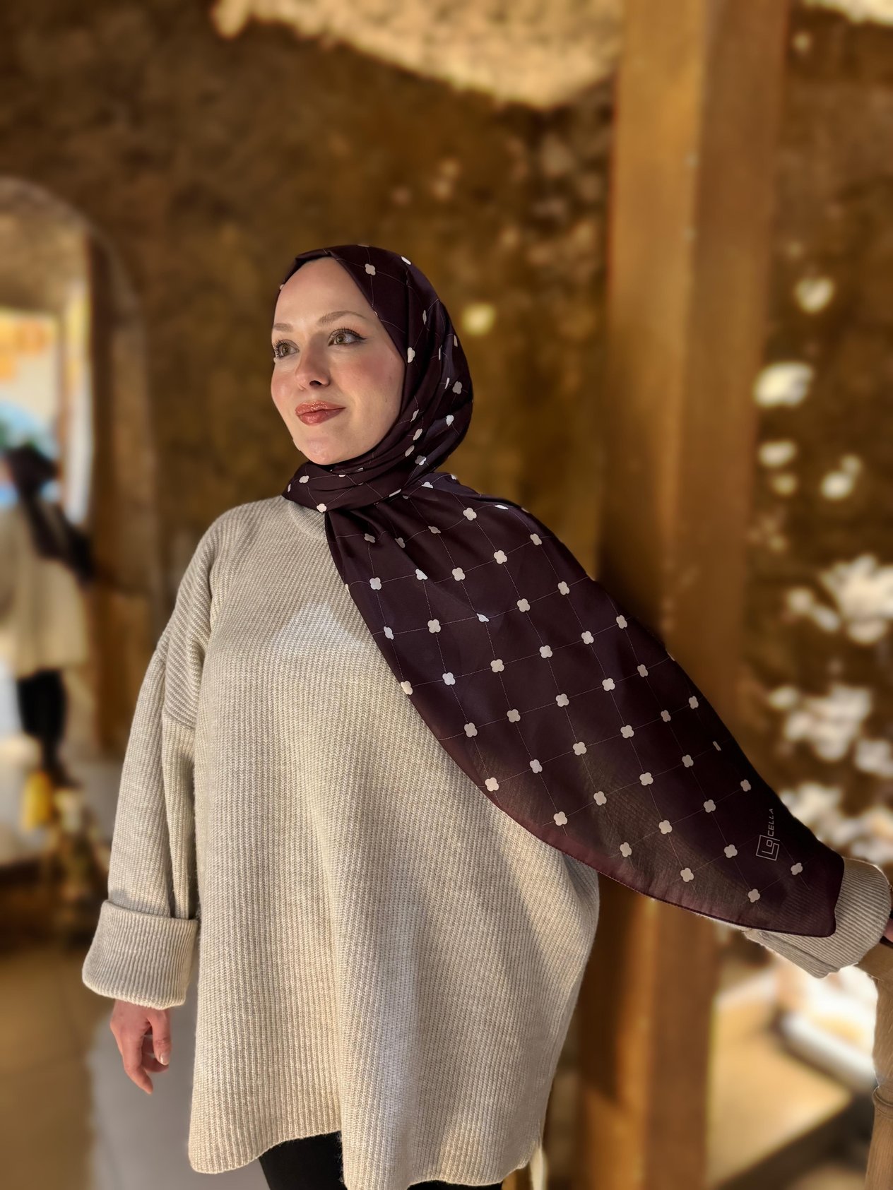 Locella Koza Pamuk Şal-4104