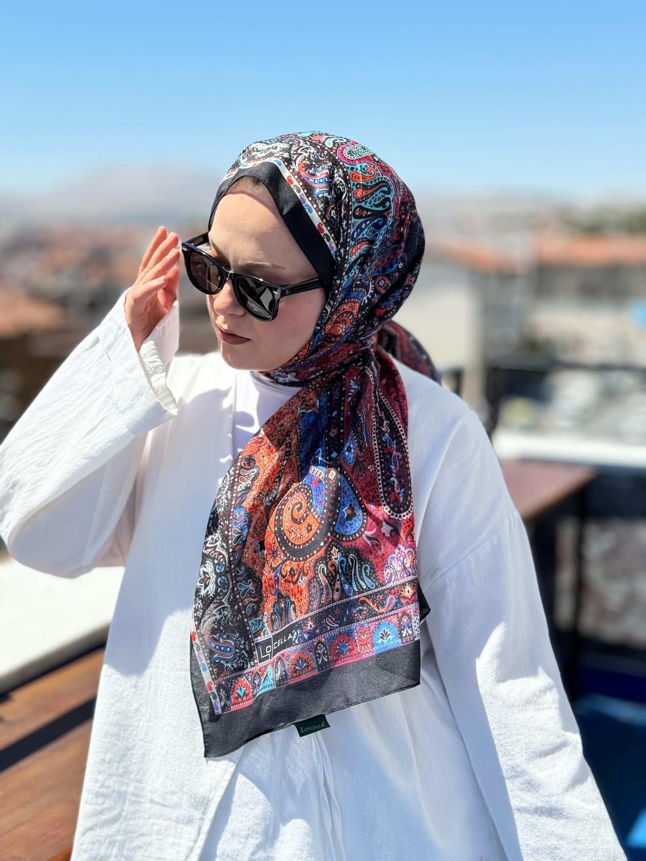 Locella Koza Pamuk Şal-4094
