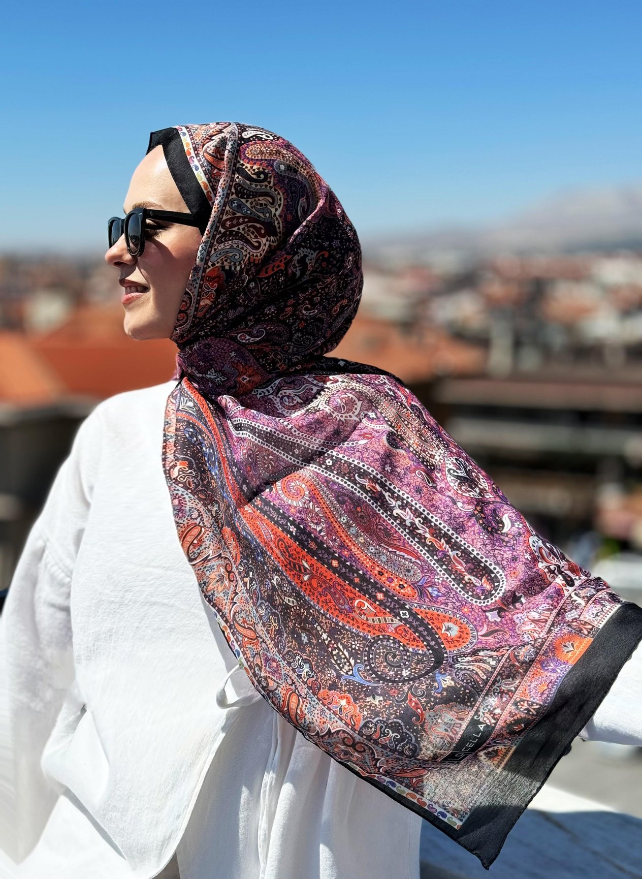 Locella Koza Pamuk Şal-4094