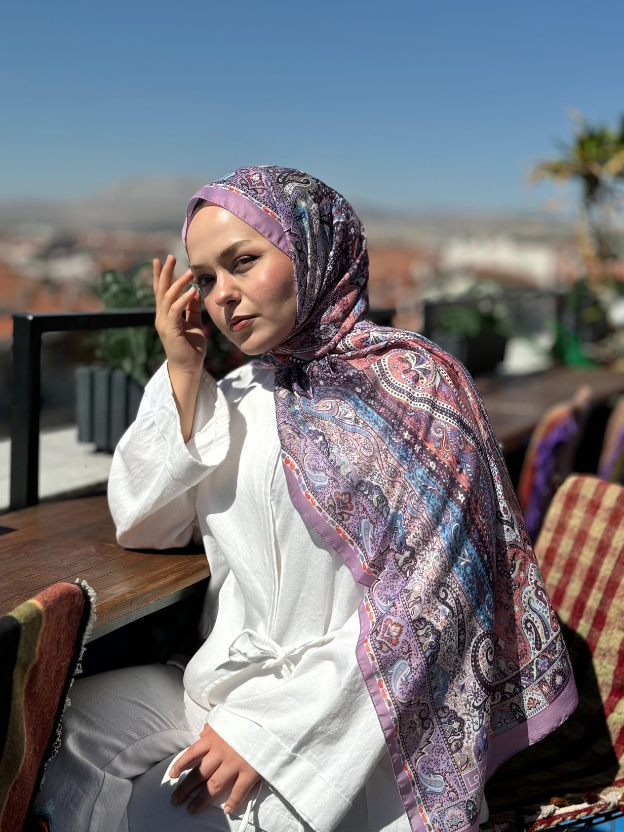 Locella Koza Pamuk Şal-4094