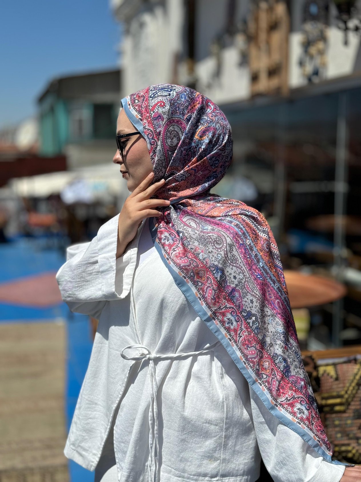 Locella Koza Pamuk Şal-4094