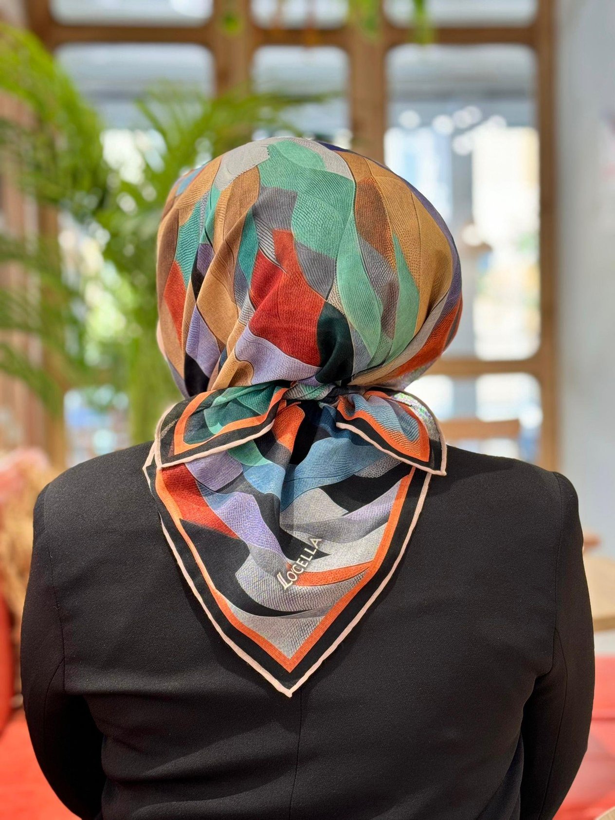 Locella Soft Pamuk Eşarp-1192-1-Füme
