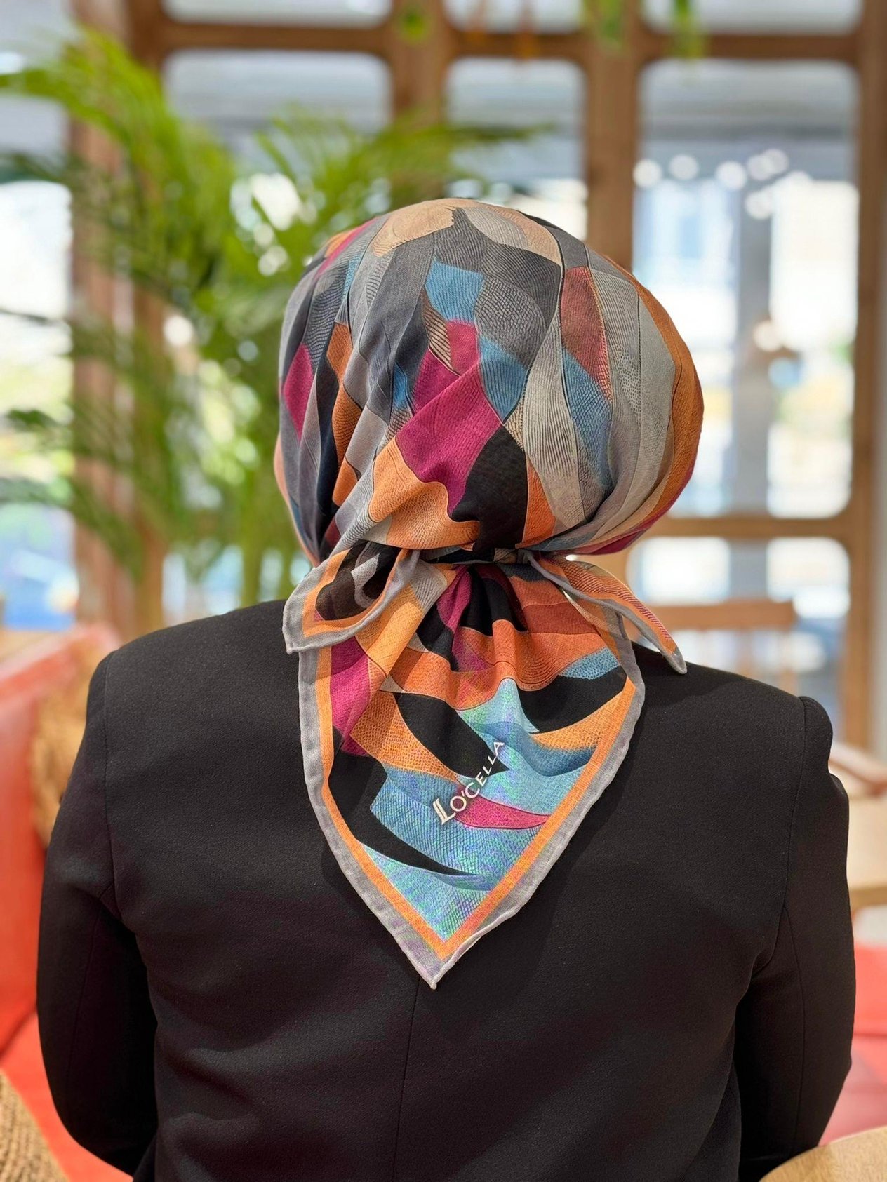 Locella Soft Pamuk Eşarp-1192-1-Füme
