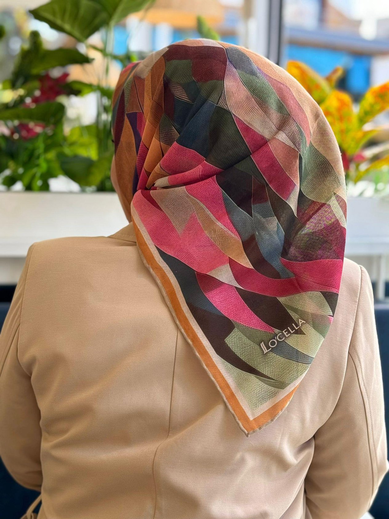 Locella Soft Pamuk Eşarp-1192-1-Füme