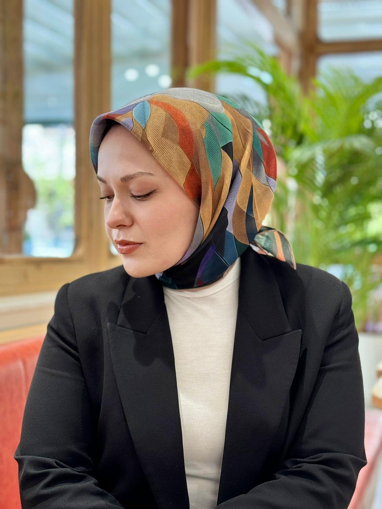 Locella Soft Pamuk Eşarp-1192-1-Füme