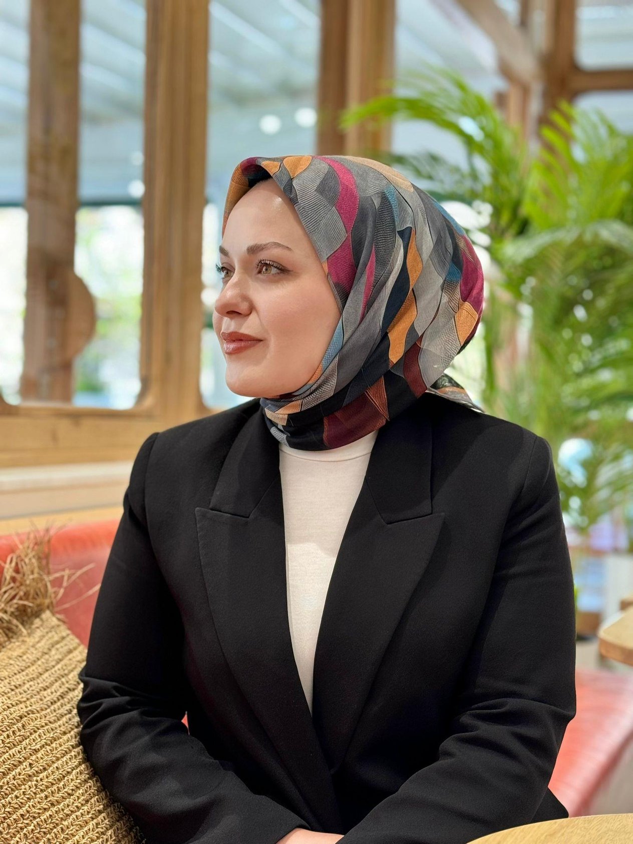 Locella Soft Pamuk Eşarp-1192-1-Füme