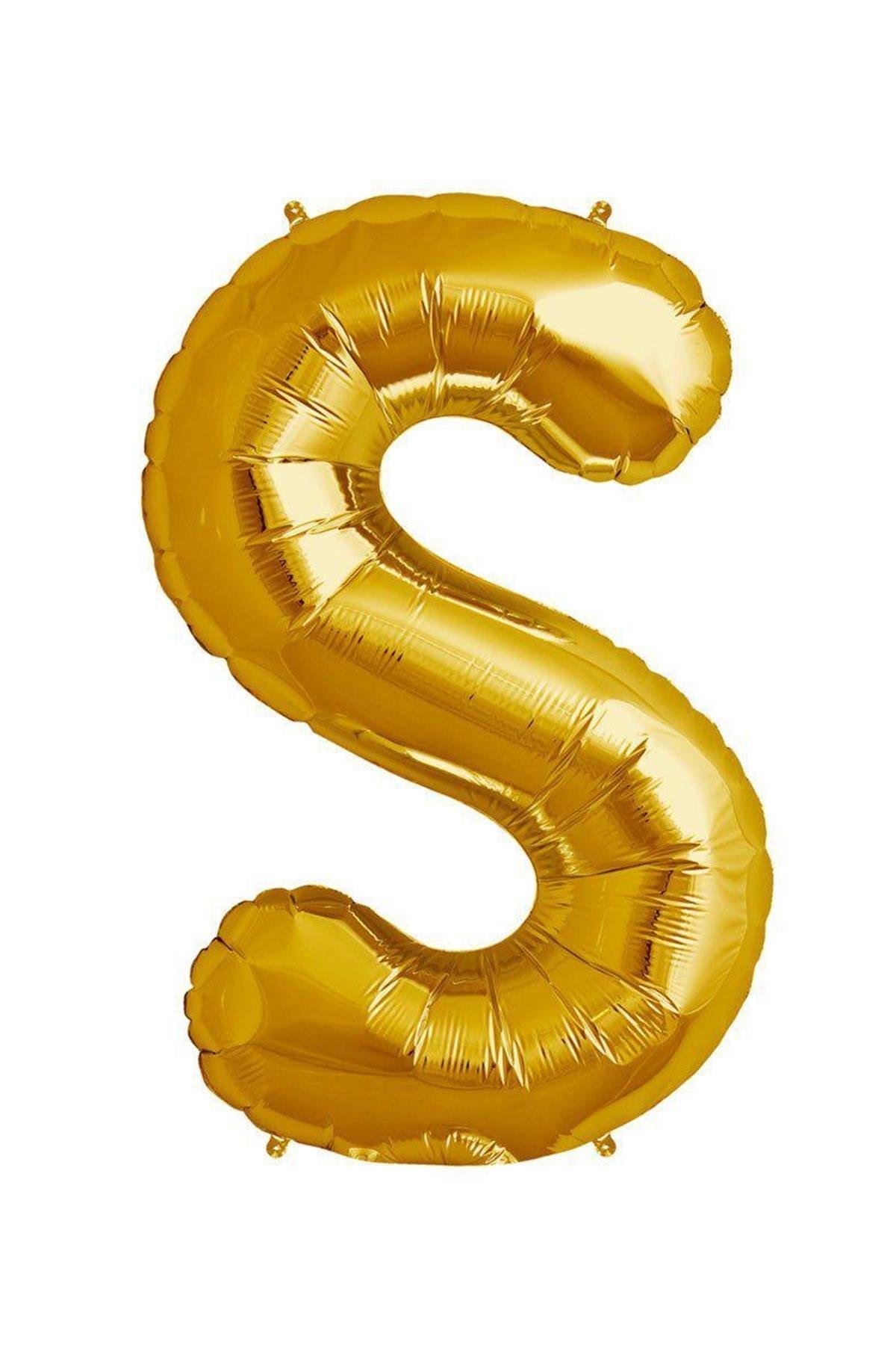 34'' Harf Folyo Balon Gold 75 cm  ( S )