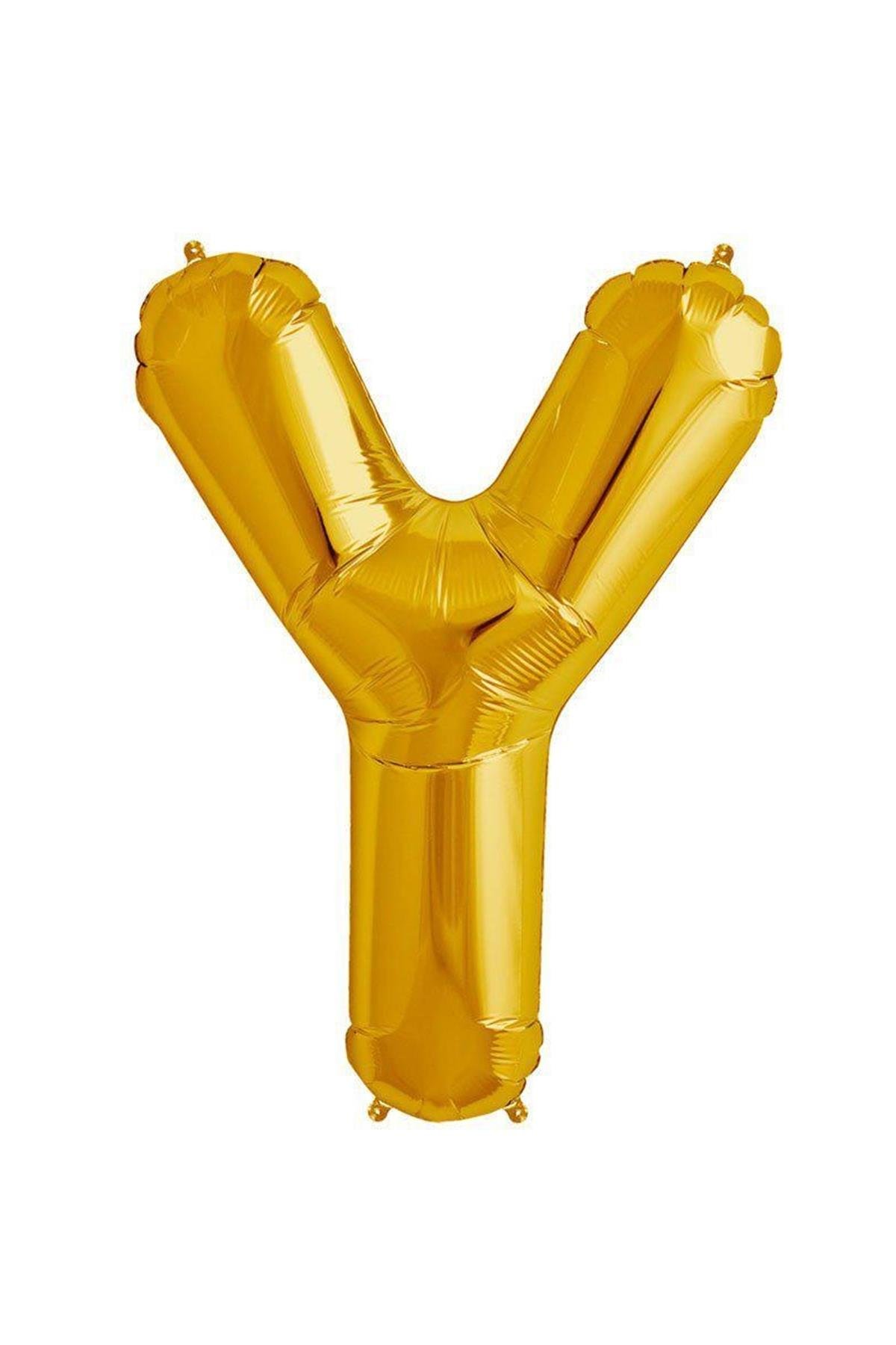 34'' Harf Folyo Balon Gold 75 cm  ( Y )