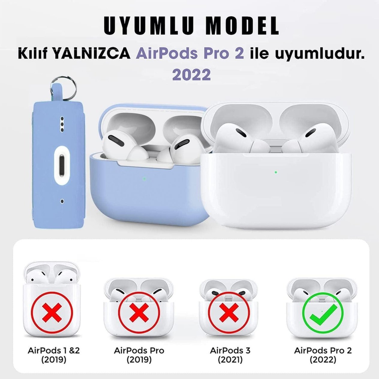 AirPodsPro Koruma Kılıfı - BeyazKulak İçi KulaklıkAirPodsPro Koruma Kılıfı Beyaz - Yiğit GSM