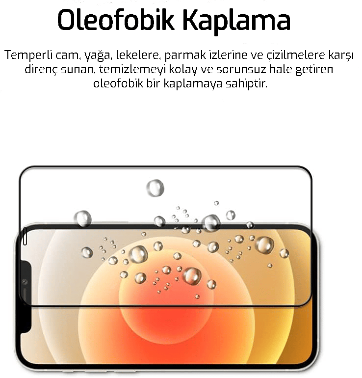 iPhone 12 PRO MAX Kırılmaz Cam Temperli 