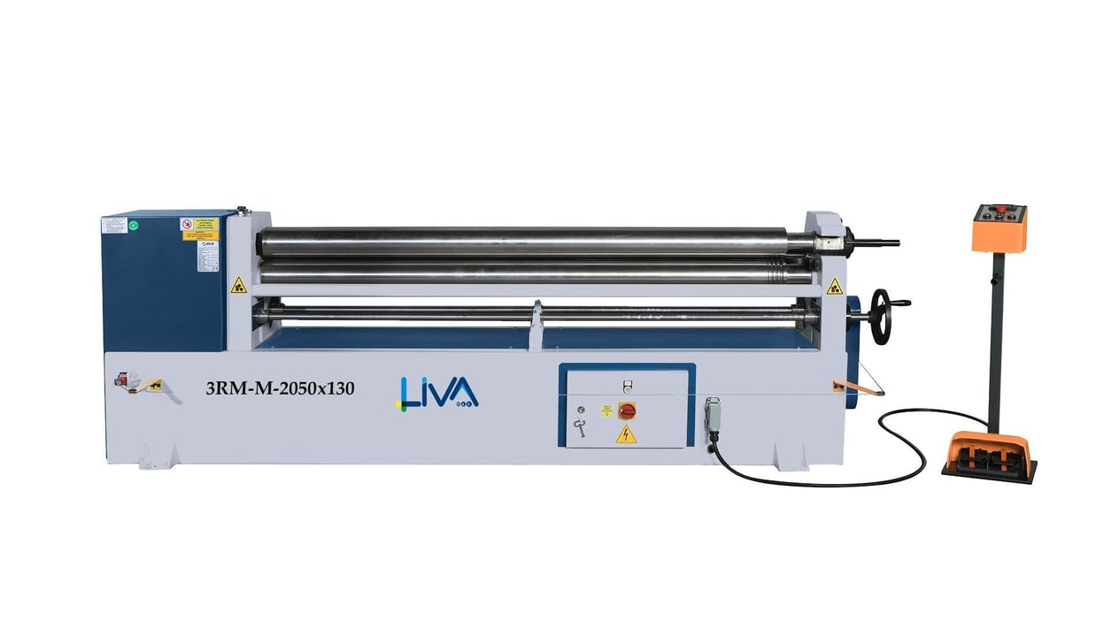 3RM-M-2050x130 3 Rolls Motorized Plate Bending Machine