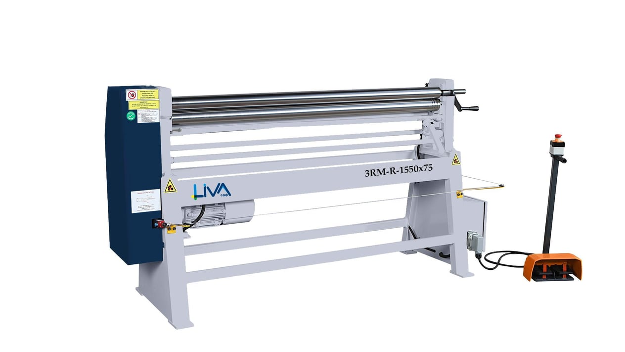 3RM-R-1550x75 3 Rolls Motorized Plate Bending Machine