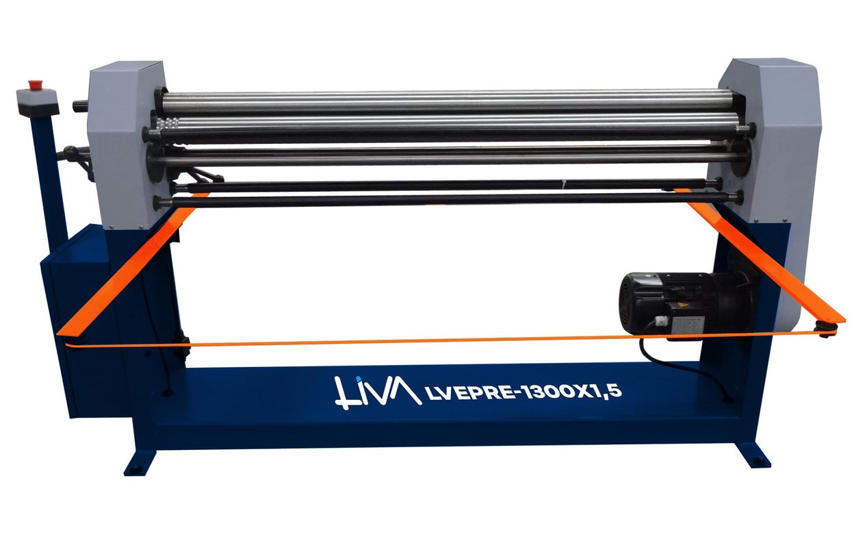LVEPR-1300x1,5 3Rolls Mechanical Motorized Plate Bending Machine