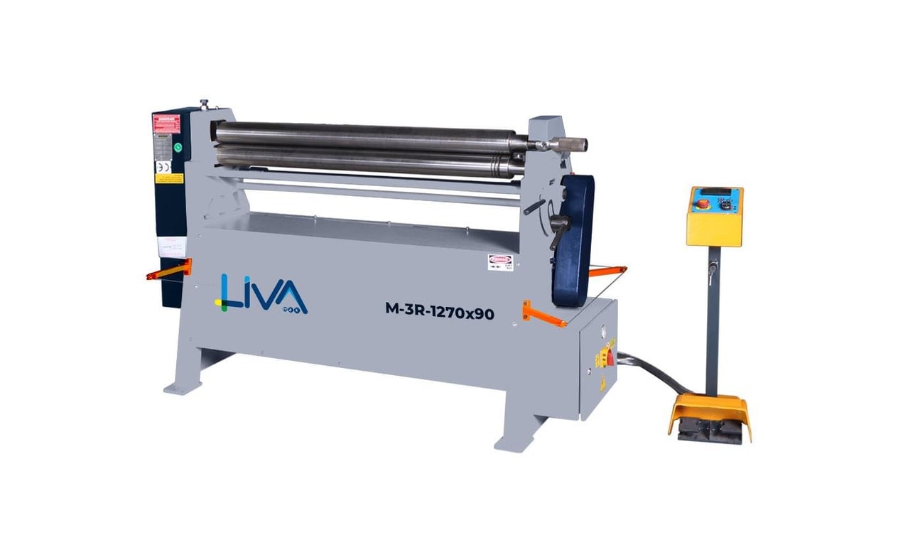 M-3R-1270x90 3 Rolls Motorized Plate Bending Machine