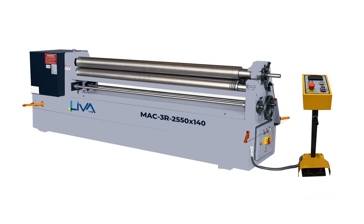 MAC-3R-2550x140 3 Rolls Motorized Plate Bending Machine