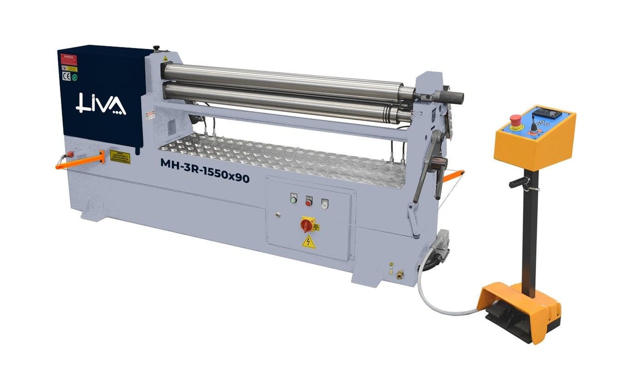 MH-3R-1550x90 3 Rolls Motorized Plate Bending Machine