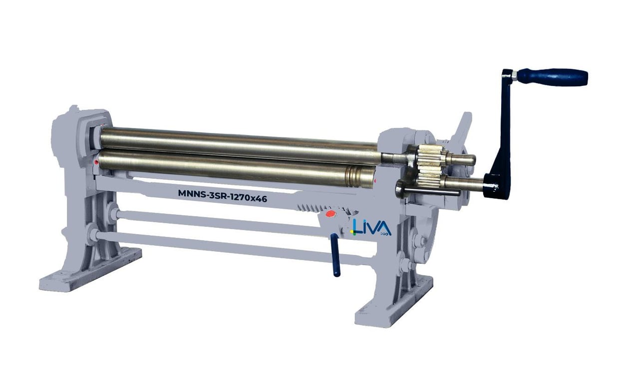 MNNS-3SR-1270x46 3Rolls Manual Plate Bending Machine