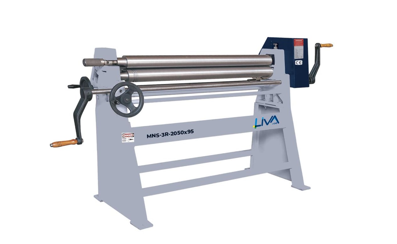 MNS-3R-2050x95 3Rolls Manual Plate Bending Machine